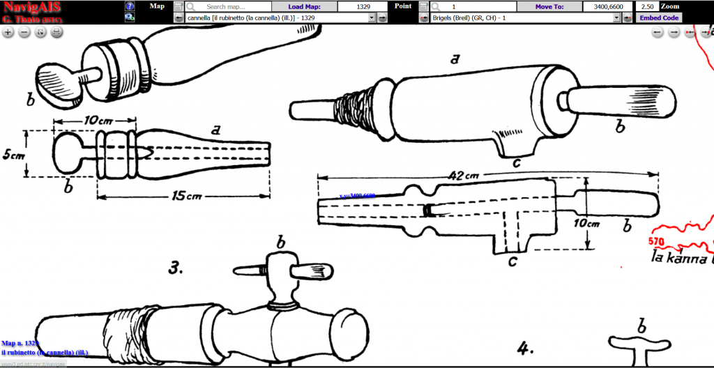 NavigAIS online version shows the AIS map n. 1329 with Paul Boesch drawings