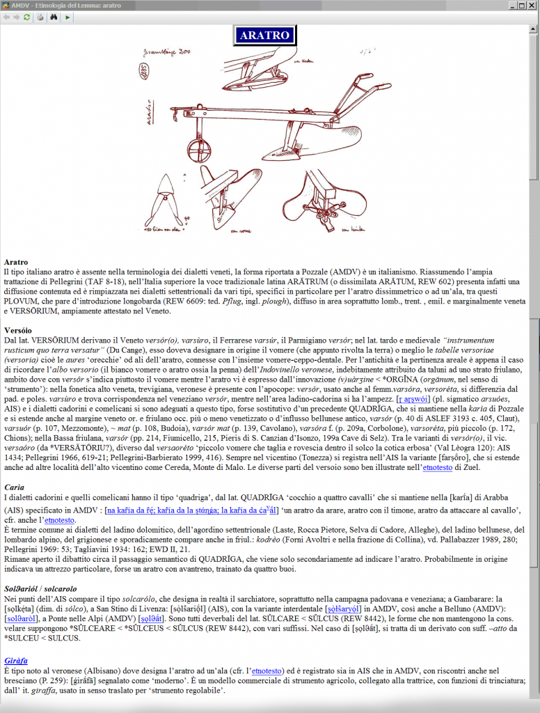 AMDV with etymological document