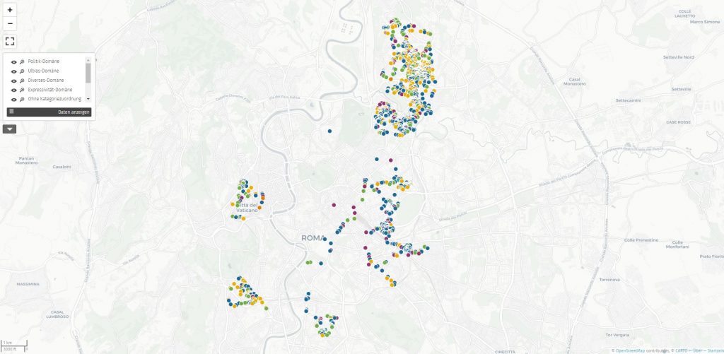 uMap - Ein- und Ausblenden der Datenebenen